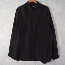 画像2: シルクシャツ&シルクイージーパンツ BLACK SETUP (2)