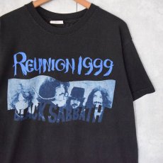 画像1: 90's BLACK SABBATH "REUNION 1999" ヘヴィメタルロックバンドプリントTシャツ L (1)