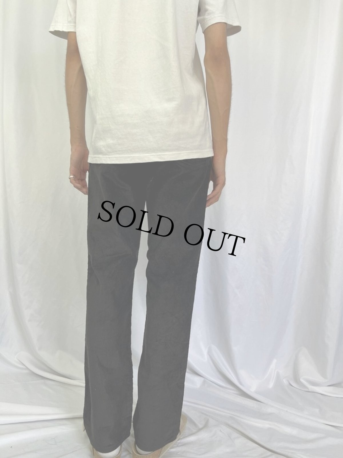 画像4: 80's Levi's 519 USA製 コーデュロイパンツ DEADSTOCK BLACK W31 (4)