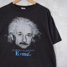 画像1: 90's Albert Einstein USA製 "E＝mc2" プリントTシャツ XL (1)