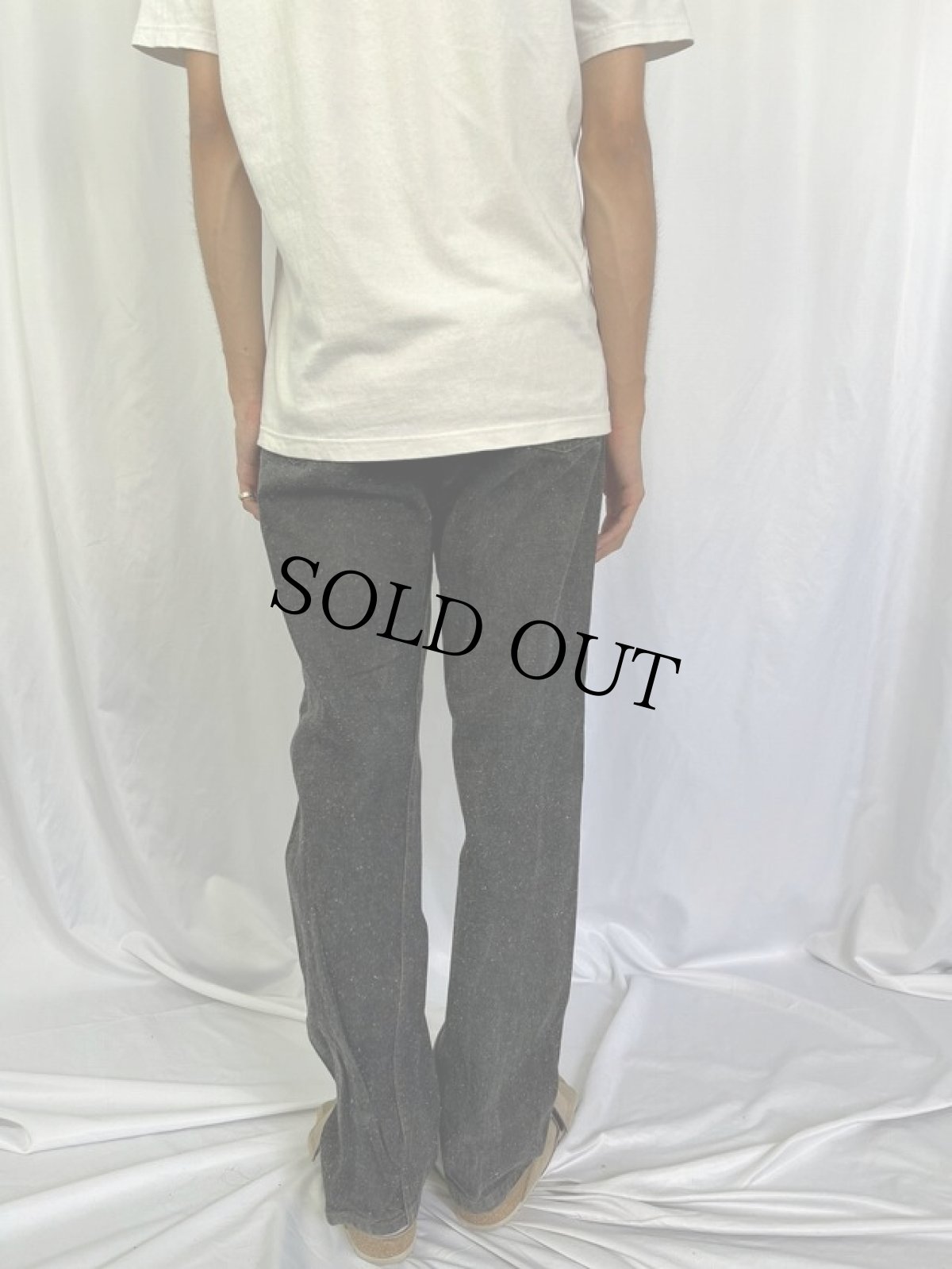 画像4: 90's Levi's 501 USA製 "Galactic wash" ブラックデニムパンツ W29 (4)