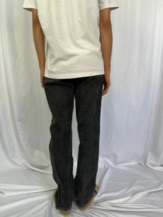 画像4: 90's Levi's 501 USA製 "Galactic wash" ブラックデニムパンツ W29 (4)