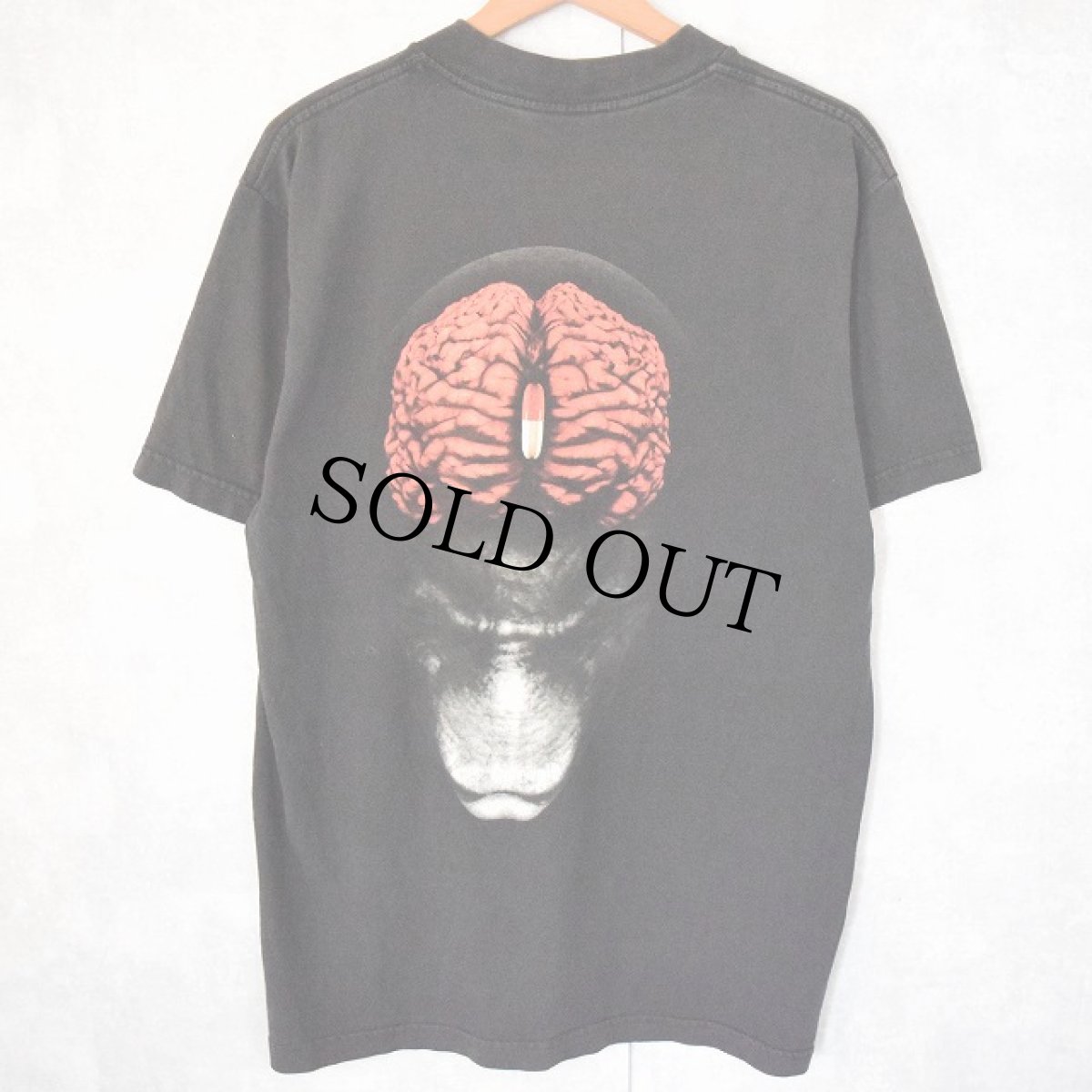 画像1: 90's TOOL "PILL BRAIN" ロックバンドプリントTシャツ L (1)