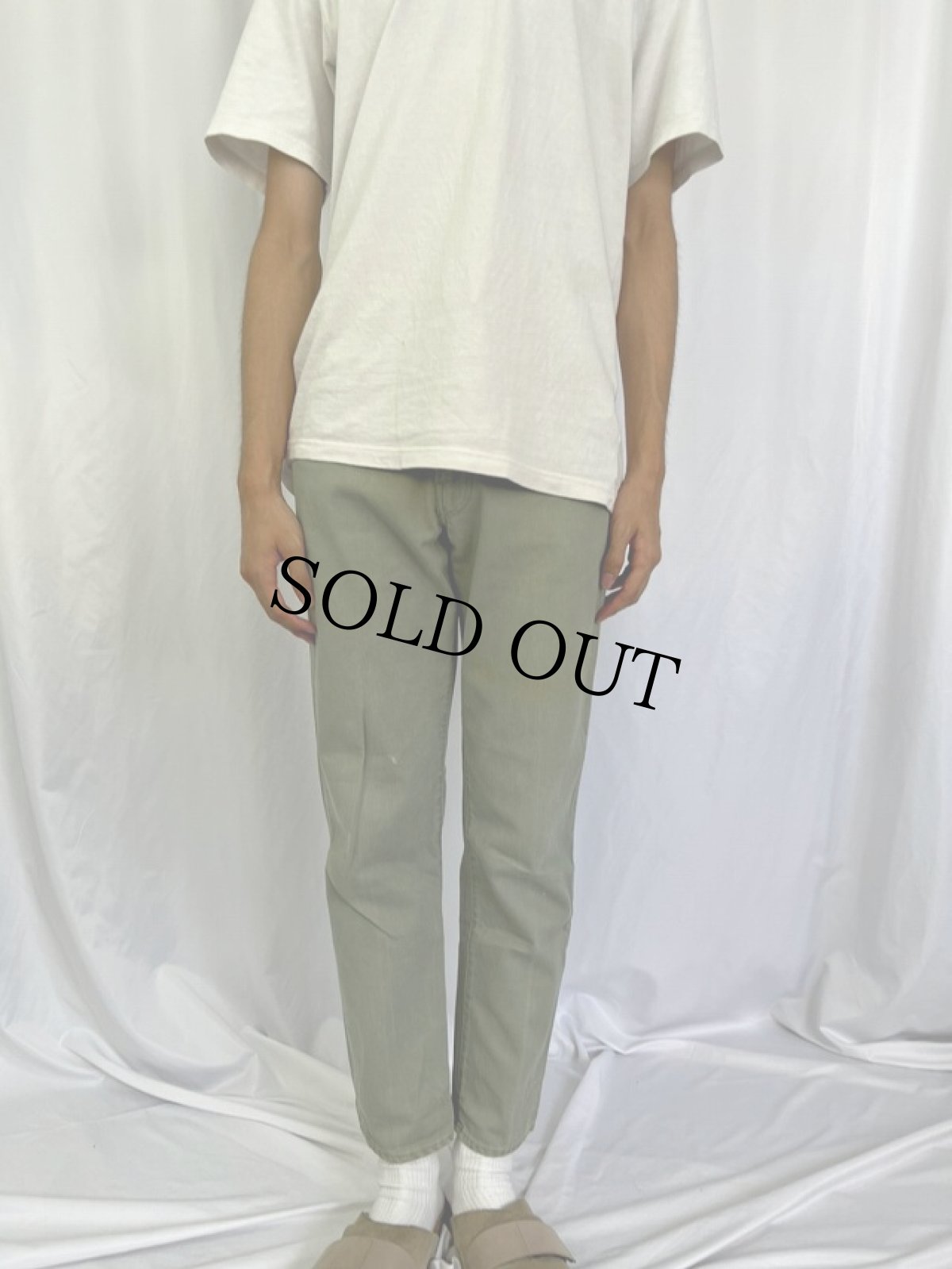 画像2: 60's LEVI'S BIGE 921K USA製 コットンピケパンツ W29 (2)