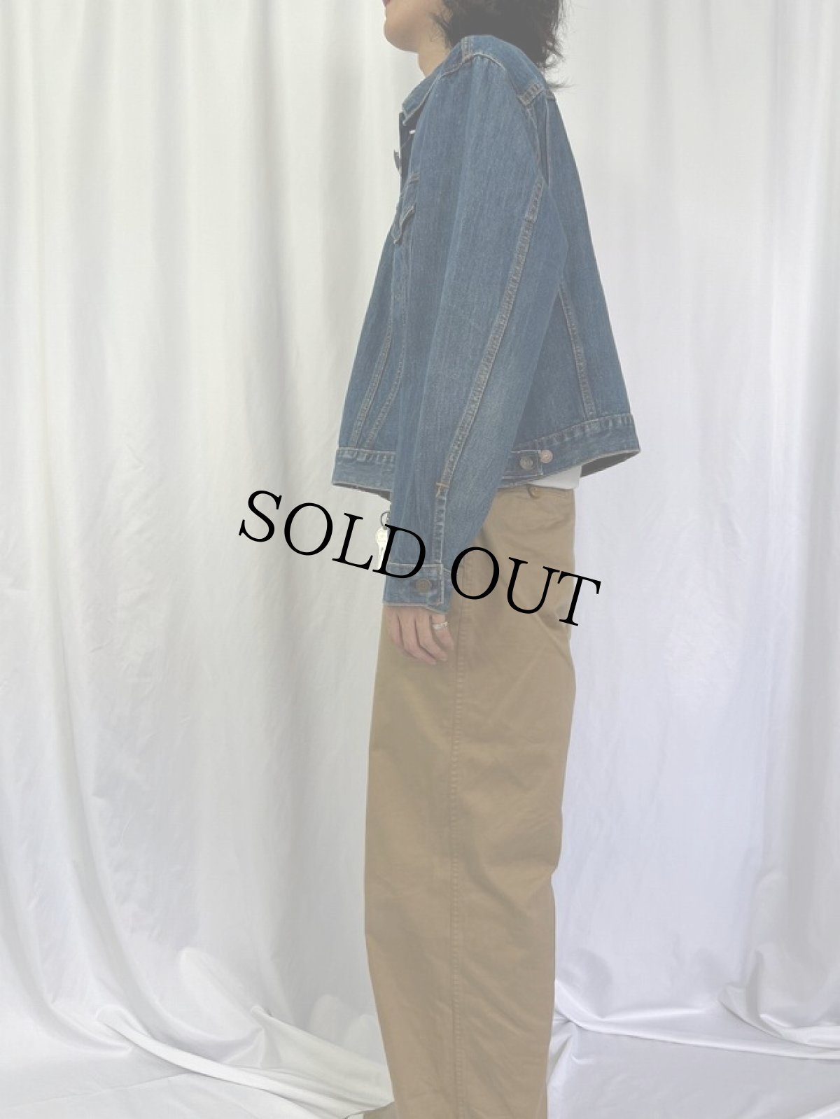 画像3: 60's LEVI'S BIGE 70505 4th デニムジャケット (3)