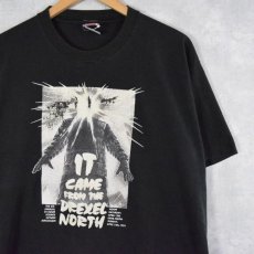 画像1: 90's USA製 IT CAME FROM THE DREXEL NORTH ラメプリントTシャツ XL (1)