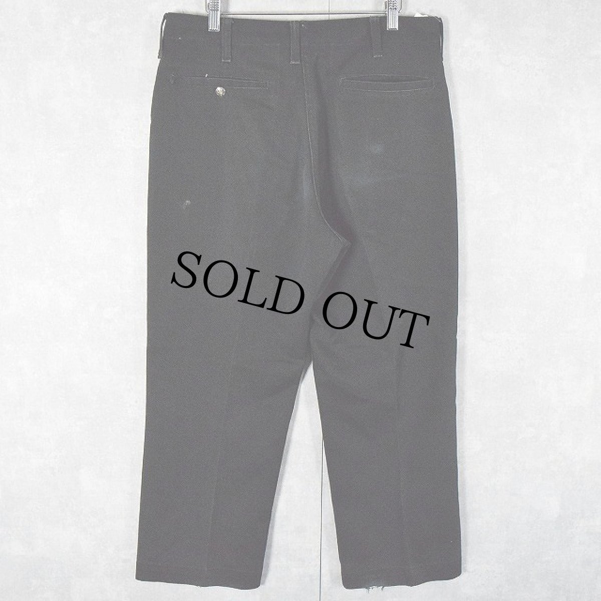 画像2: 60's Can't Bust'Em "FRISKO JEENS" ツイルワークパンツ BLACK W34 (2)