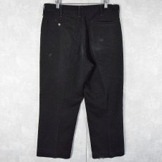 画像2: 60's Can't Bust'Em "FRISKO JEENS" ツイルワークパンツ BLACK W34  (2)