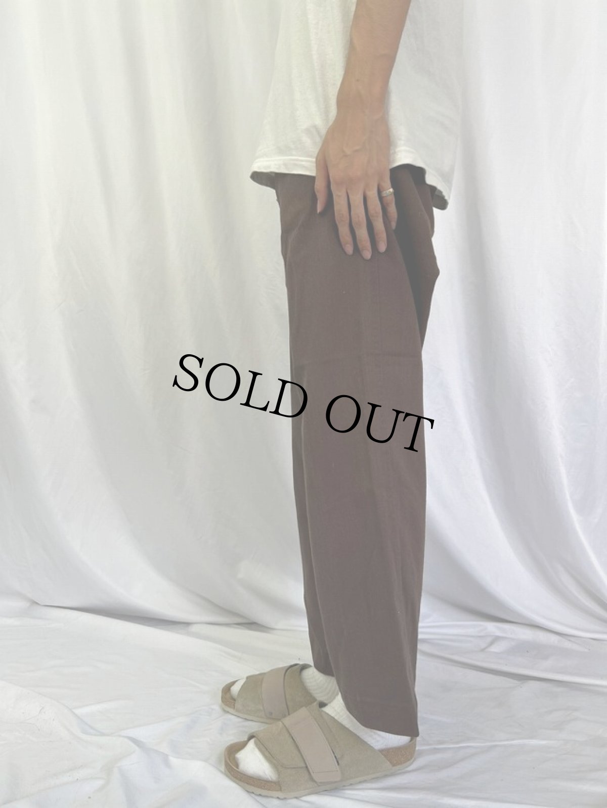 画像4: 60's Can't Bust'Em "FRISKO JEENS" ツイルワークトラウザーズ BROWN W35 (4)