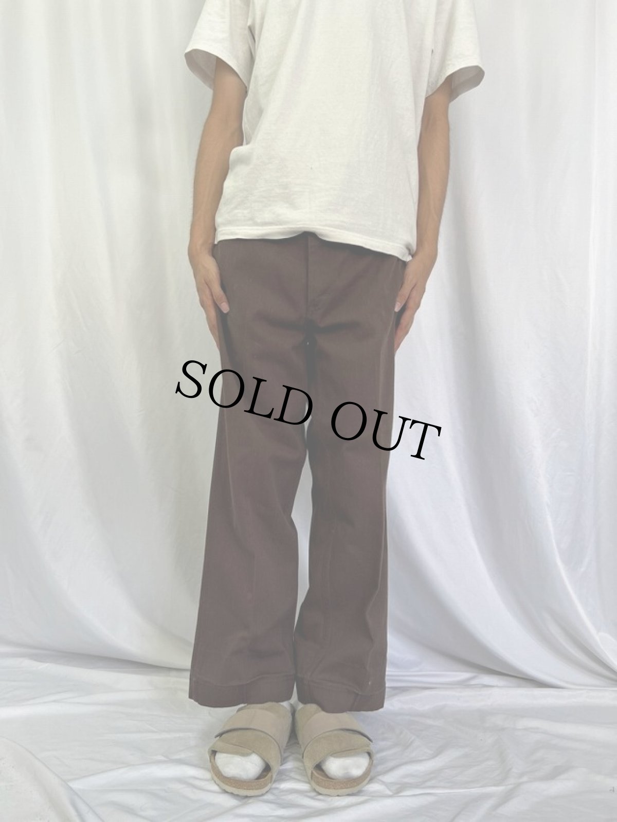 画像2: 60's Can't Bust'Em "FRISKO JEENS" ツイルワークトラウザーズ BROWN W35 (2)