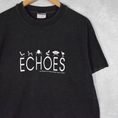 画像1: 90's〜 ECHOES インテリアマガジンプリントTシャツ  L (1)