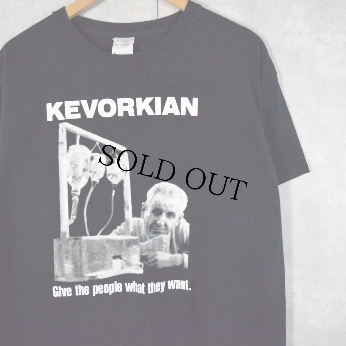 画像1: KEVORKIAN "Give the people what they want." 偉人プリントTシャツ XL (1)