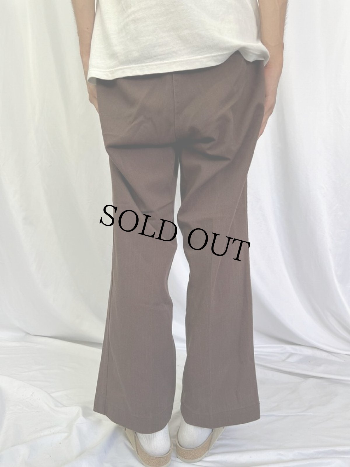 画像5: 60's Can't Bust'Em "FRISKO JEENS" ツイルワークトラウザーズ BROWN W35 (5)