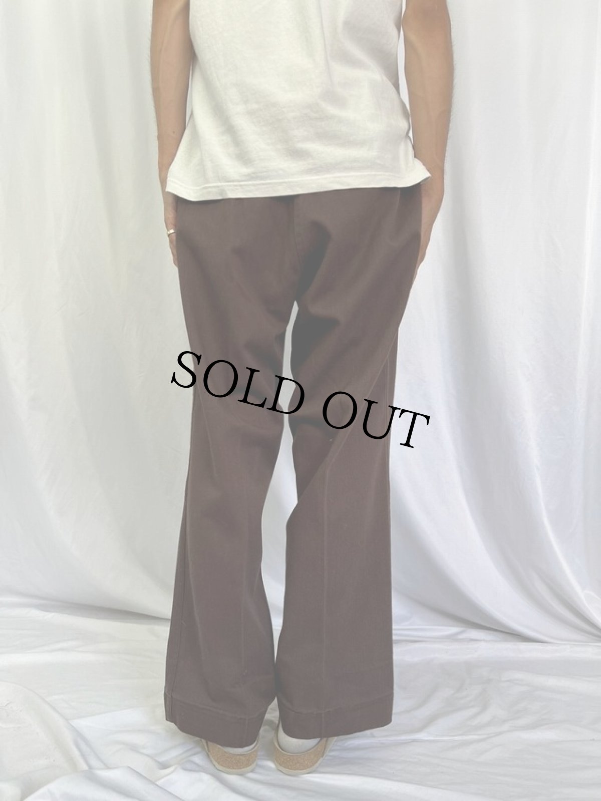 画像4: 60's Can't Bust'Em "FRISKO JEENS" ツイルワークトラウザーズ BROWN W35 (4)