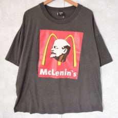 画像1: "McLenin's" パロディプリントTシャツ XL (1)