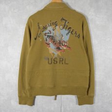 画像1: POLO Ralph Lauren "Soaring Tiger USRL" ワッペン×プリント ミリタリージャケット L (1)