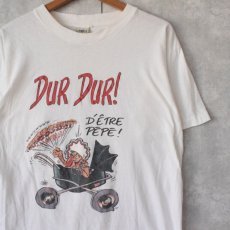 画像1: 90's "DUR DUR!" イラストプリントTシャツ (1)