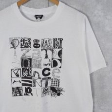 画像1: 90's USA製 アルファベット アートプリントTシャツ XL (1)