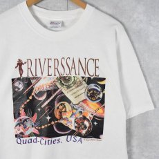 画像1: RIVERSSANCE "Sonya Lyster-Baime" アートプリントTシャツ L (1)