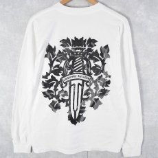 画像1: ブート CHROME HEARTS ロゴプリントロンT (1)