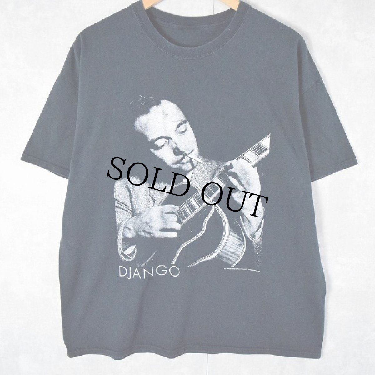 画像1: William P. Gottlieb "DJANGO" ジャズ・ミュージシャン フォトプリントTシャツ (1)