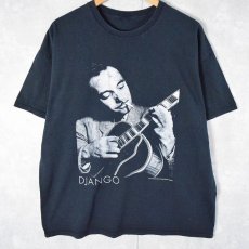 画像1: William P. Gottlieb "DJANGO" ジャズ・ミュージシャン フォトプリントTシャツ (1)
