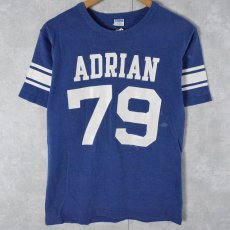 画像1: 70's Champion USA製 バータグ "ADRIAN 79" プリントTシャツ L (1)