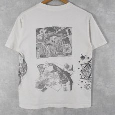 画像2: 80's M.C. Escher USA製 マルチプリント 騙し絵アートTシャツ (2)