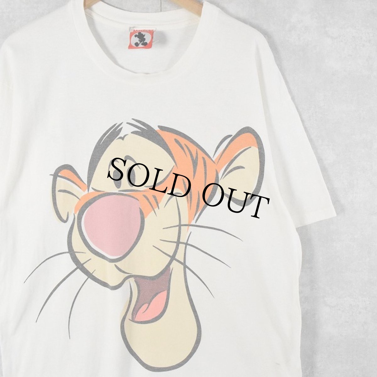 画像1: 90's Disney Tigger USA製 キャラクタープリントTシャツ XL (1)