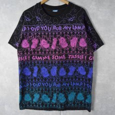 画像1: 90's Disney Aladdin "DID YOU RUB MY LAMP?" キャラクター 大判プリントTシャツ (1)