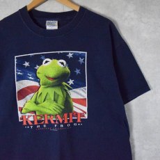 画像1: 2000's KERMIT THE FROG "AMERICAN COLLECTION" キャラクタープリントTシャツ L (1)