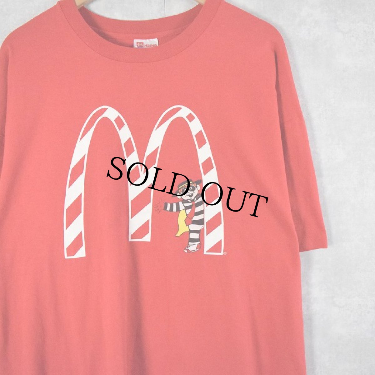 画像1: 90's McDonald ファストフードチェーン店 プリントTシャツ XXL (1)