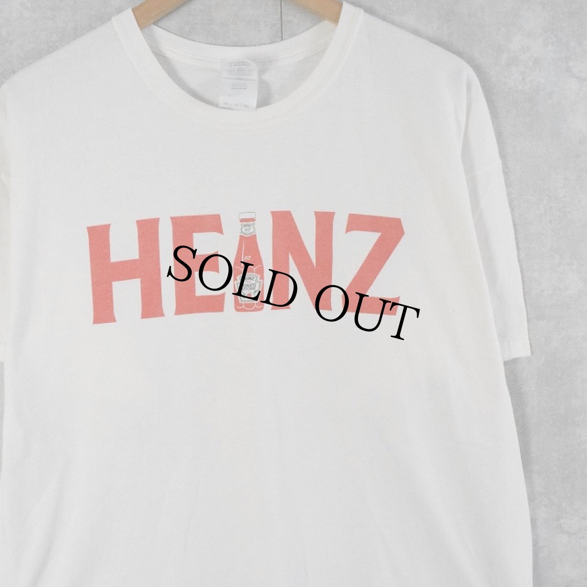 画像1: "HEINZ" ケチャッププリントTシャツ XL (1)