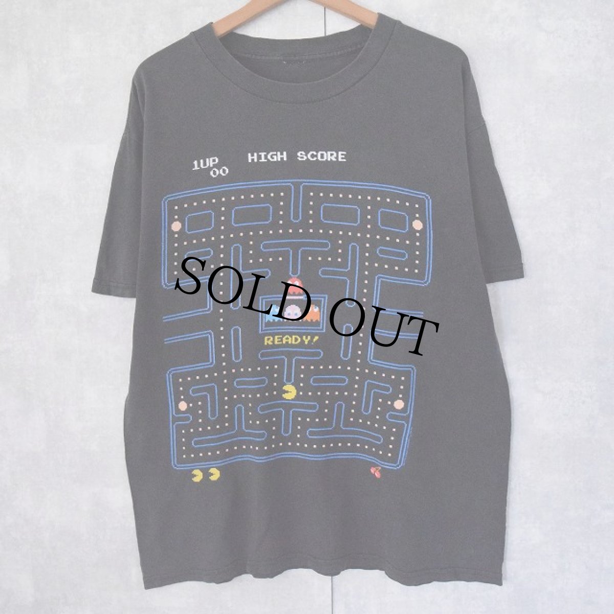 画像1: 2000's Pac-Man ゲームプリントTシャツ BLACK (1)