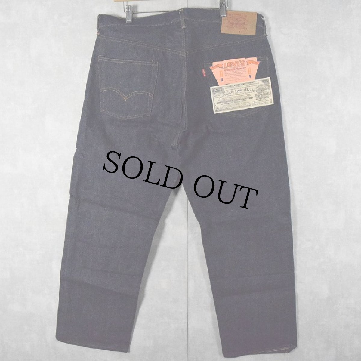 画像1: 70's Levi's 502 66前期 デニムパンツ フラッシャー付きDEADSTOCK W40 (1)