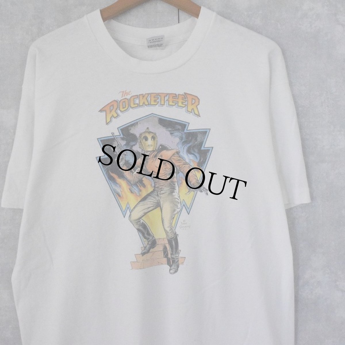 画像1: 90's The ROCKETEER USA製 ファンタジー映画 プリントTシャツ XL (1)