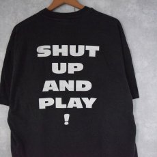 画像1: 90's Wagstaff Music "SHUT UP AND PLAY !" プリントTシャツ  (1)