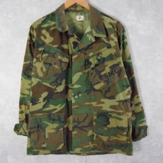 画像1: 60's U.S.ARMY ERDL迷彩 ブラウンリーフ "USMC" ジャングルファティーグジャケット 4th MEDIUM-SHORT (1)