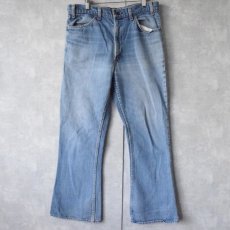 画像1: 70〜80's Levi's 646-0217 オレンジタブ ベルボトムデニムパンツ W35 (1)