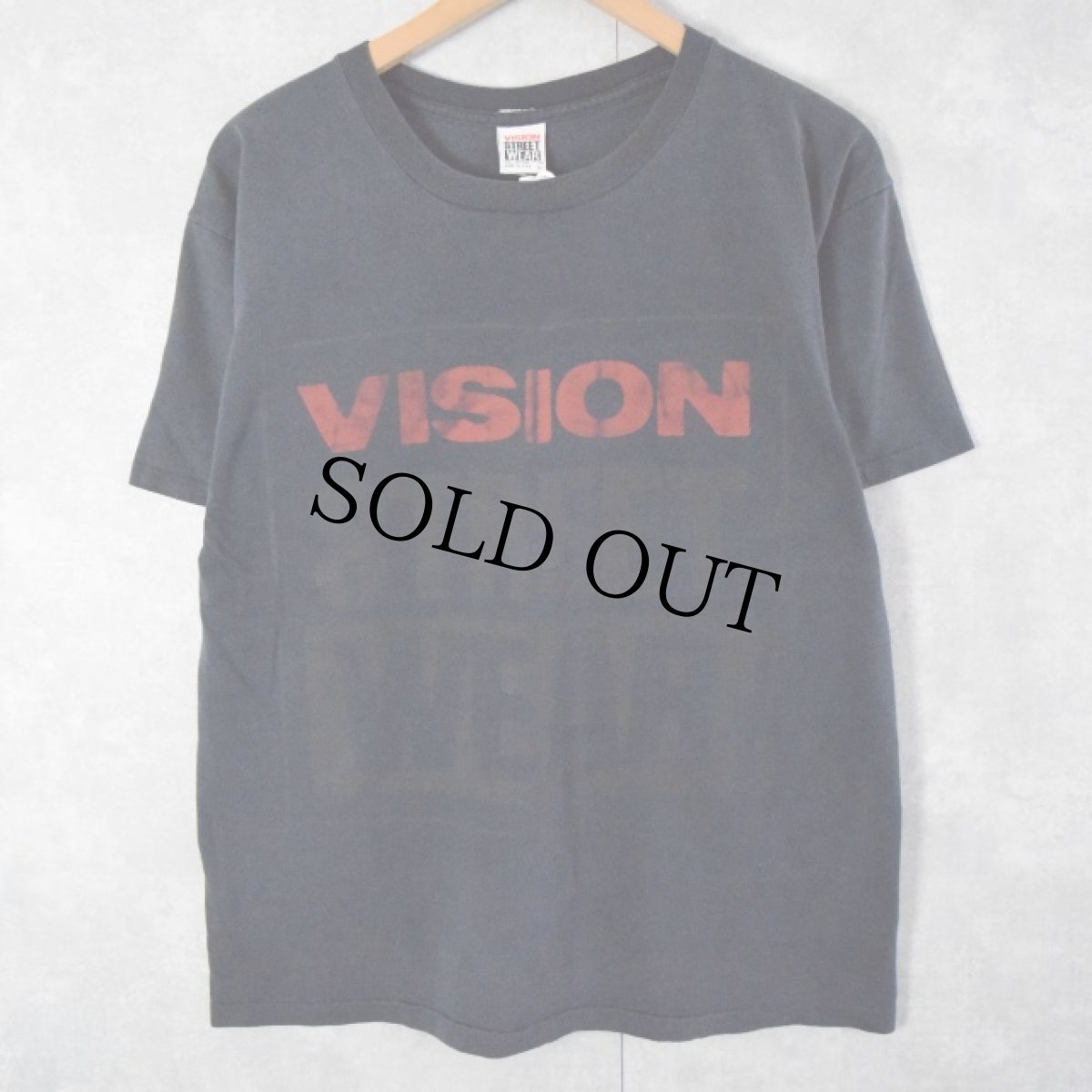 画像1: 90's VISION STREET WEAR USA製 ロゴプリントTシャツ L (1)