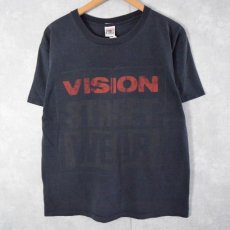 画像1: 90's VISION STREET WEAR USA製 ロゴプリントTシャツ L (1)