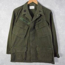 画像1: 60's U.S.ARMY ジャングルファティーグジャケット 4th ダブルステッチ SMALL SHORT (1)