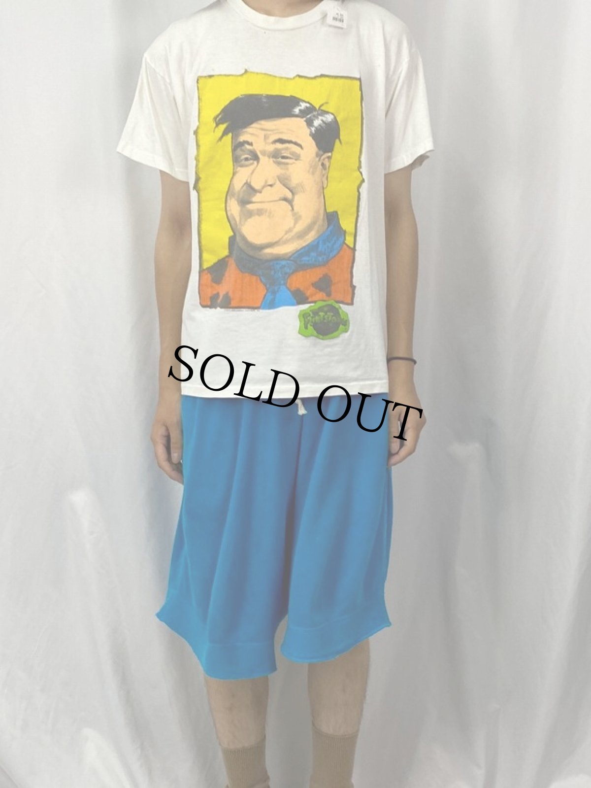 画像2: 90's The Flintstones "FRED B.C." キャラクターイラストプリントTシャツ (2)