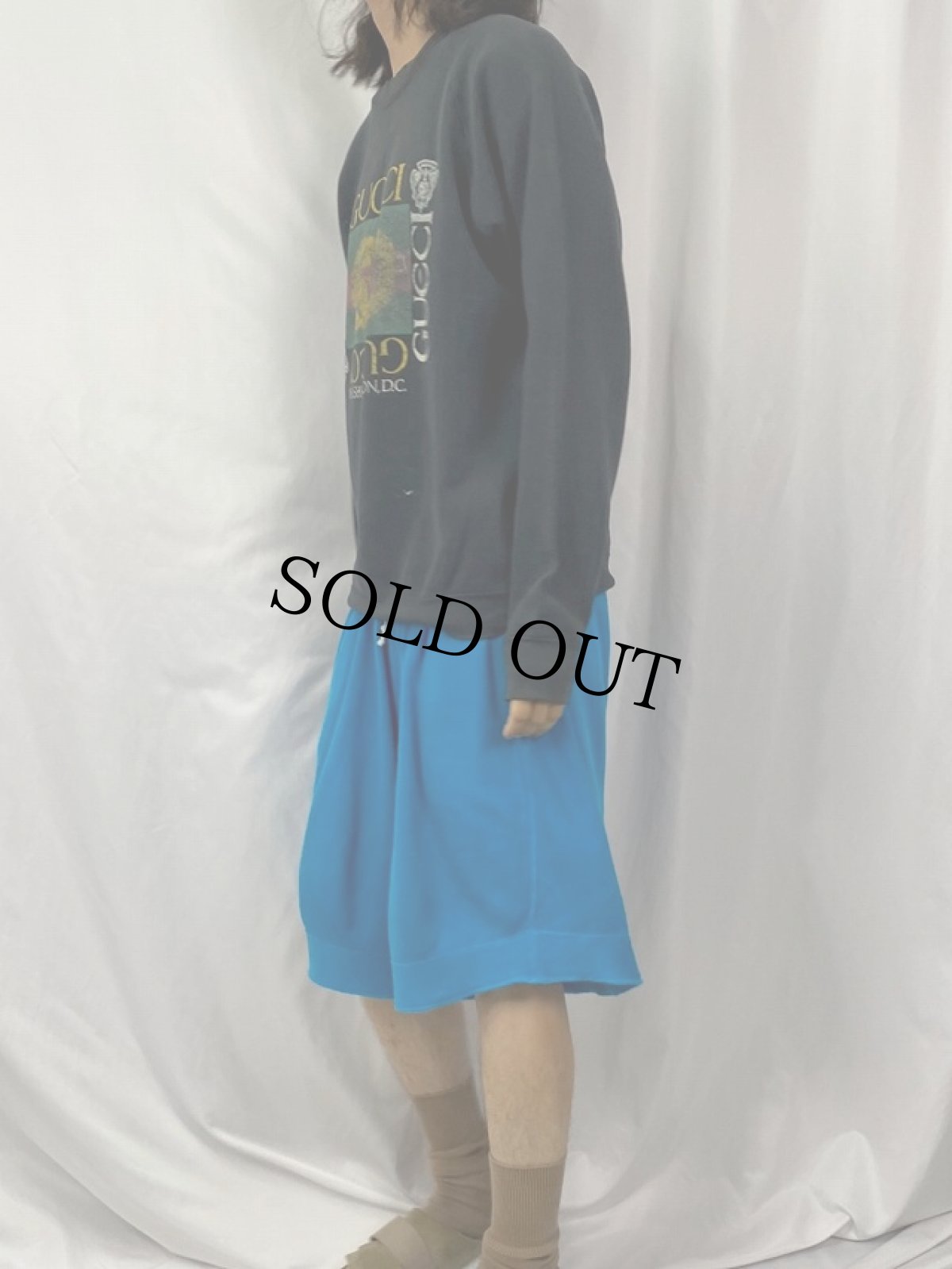 画像3: 90's USA製 ブート GUCCI ロゴプリントスウェット XL (3)