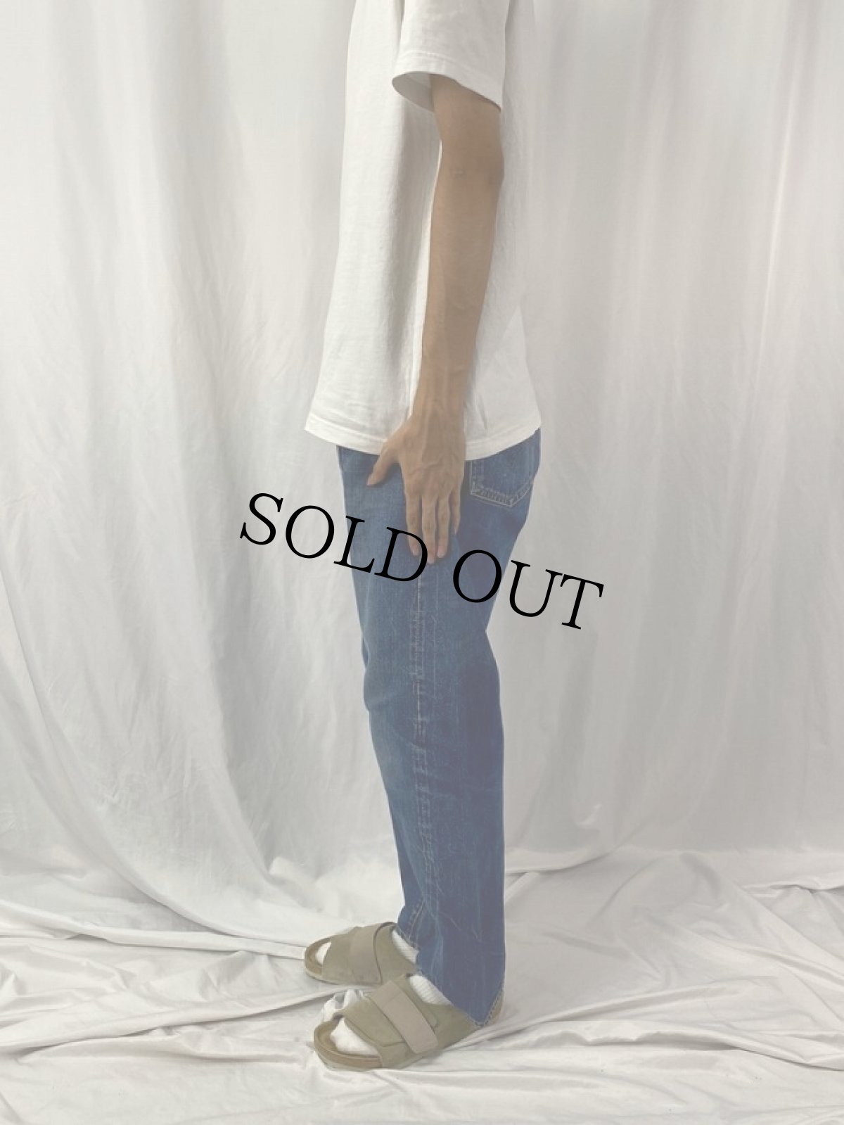 画像3: 60〜70's LEVI'S 501 BIGE デニムパンツ W33 (3)