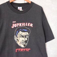 画像1: 90's THE JOYKILLER "STATIC" パンクロックバンドTシャツ BLACK XL (1)