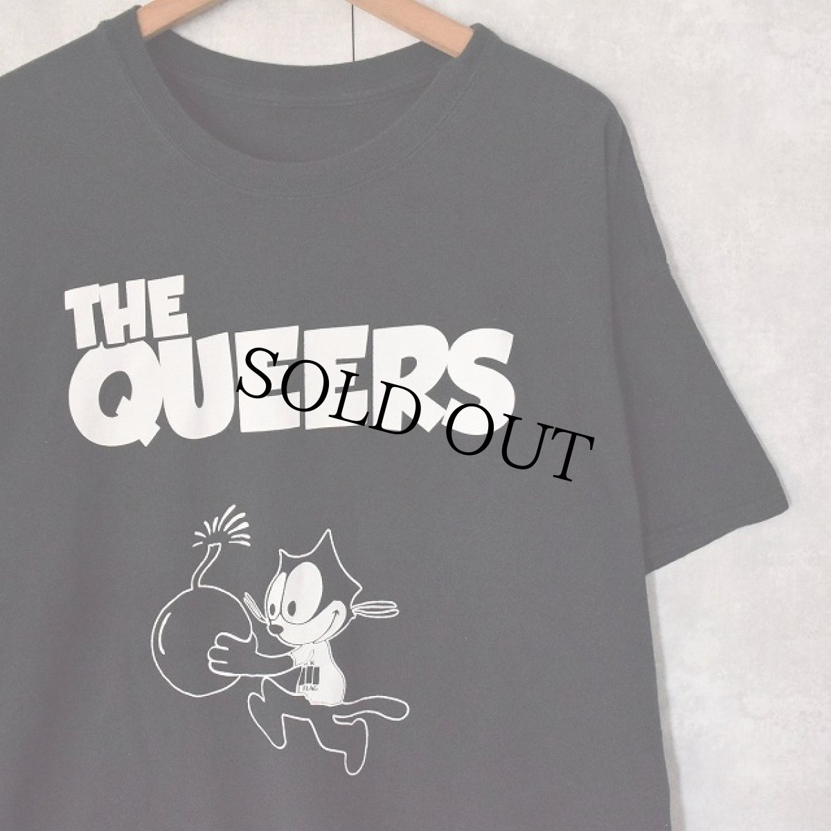 画像1: THE QUEERS パンクロックバンドTシャツ (1)