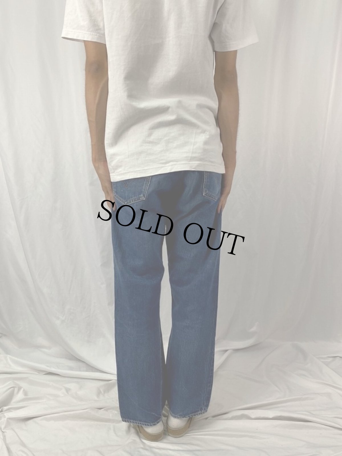 画像4: 60〜70's LEVI'S 501 BIGE デニムパンツ W33 (4)