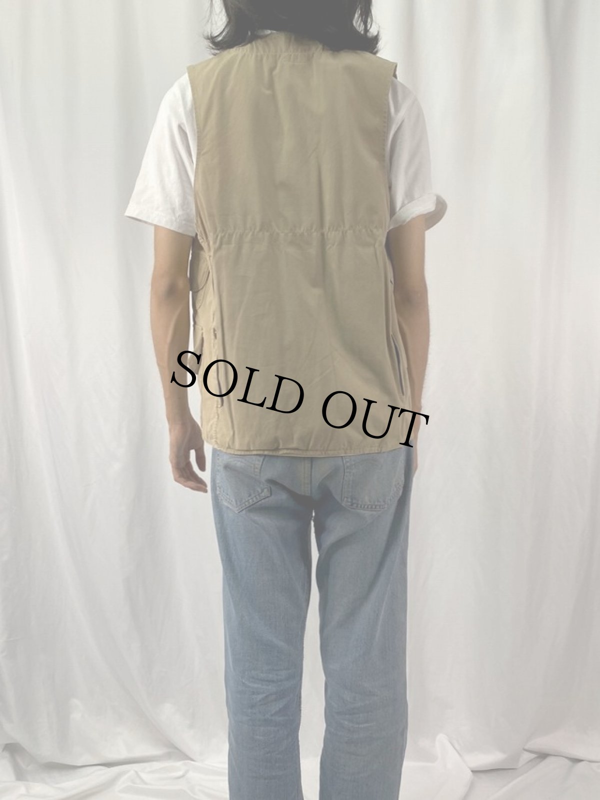 画像4: 50's L.L.Bean 筆記体タグ コットンサテン ハンティングベスト (4)