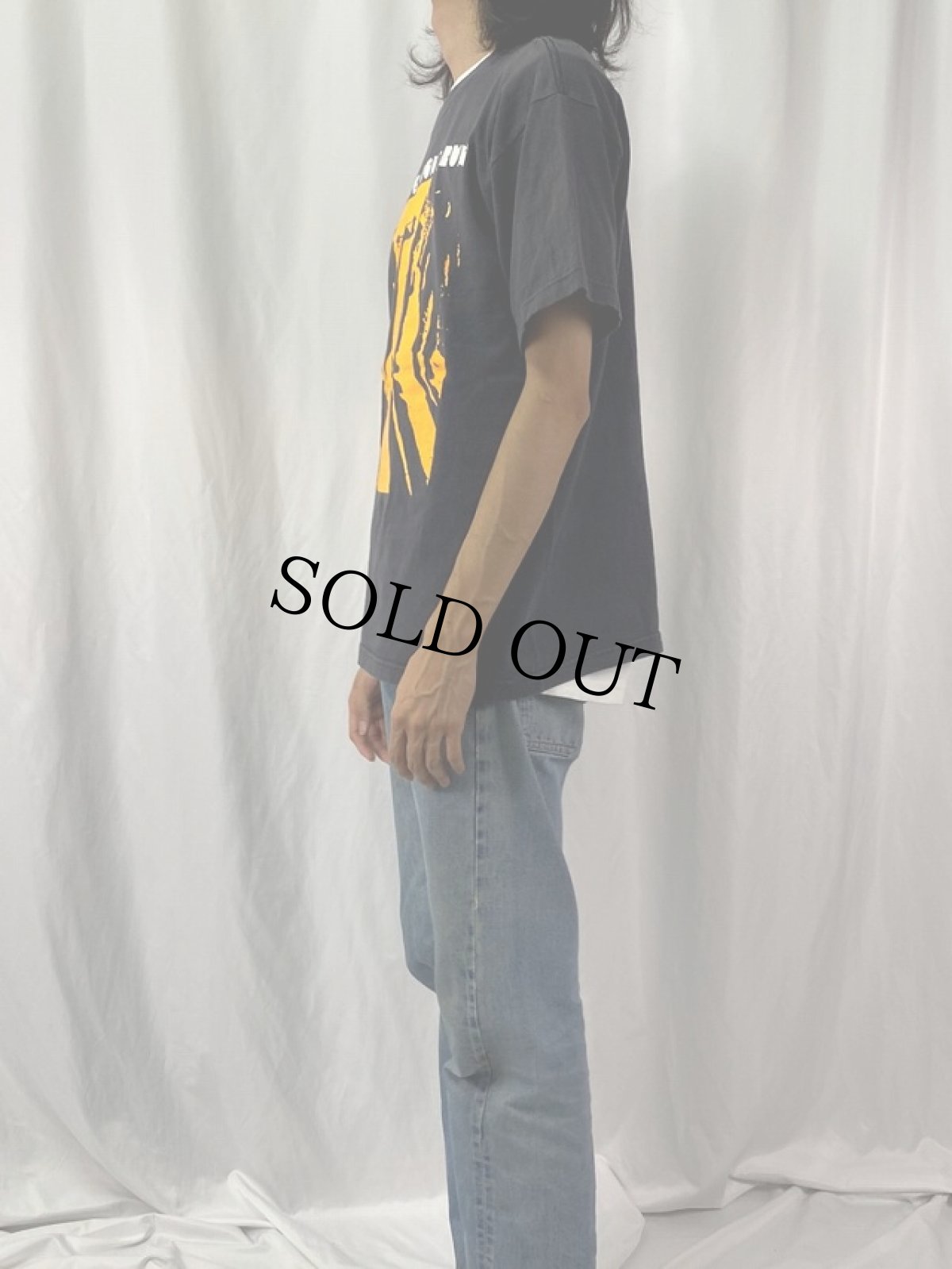 画像4: 90's A Clockwork Orange "DROOGS DON'T RUN" 映画プリントTシャツ L (4)